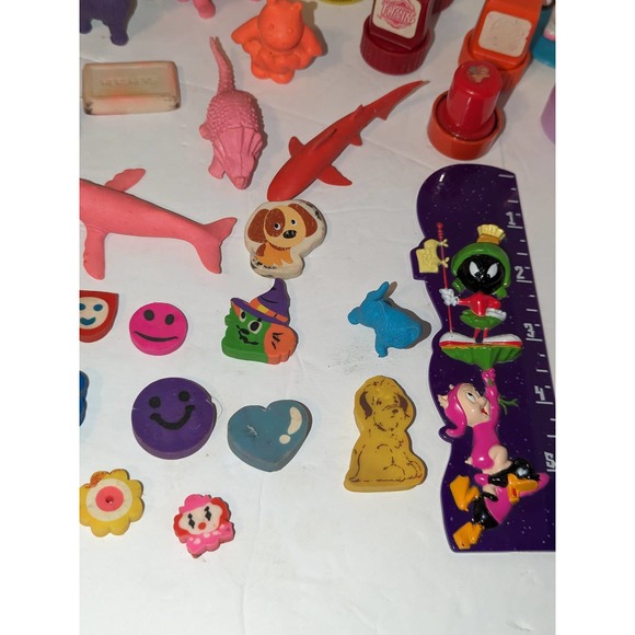 Vintage Lot Pencil Erasers Diener APII Collectible Lisa Frank Hallmark Snoopy - Picture 7 of 11